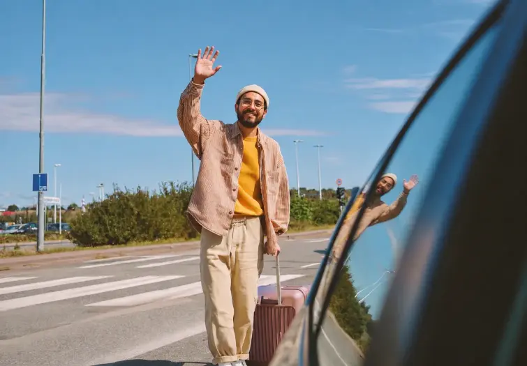 Un conductor de BlaBlaCar comparte fácilmente un viaje en la app