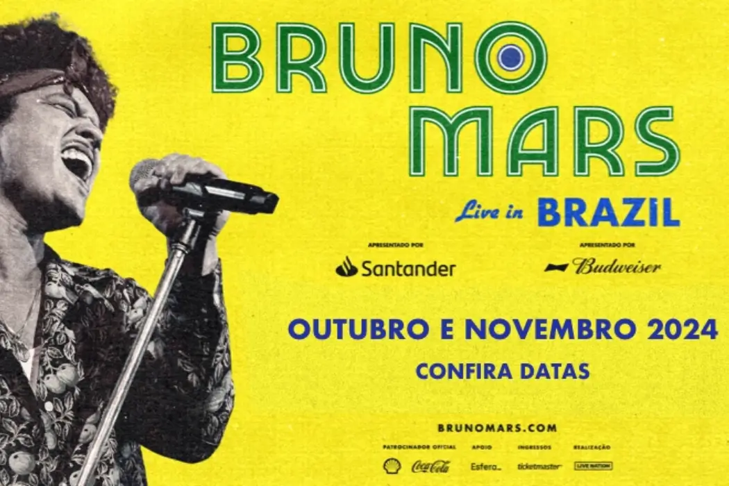 Show do Bruno Mars no Brasil: Tudo o que você precisa saber