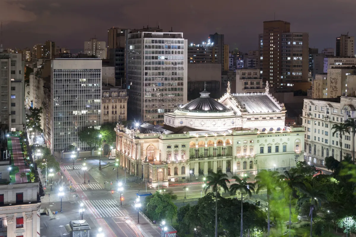 Teatro Municipal Foto aérea