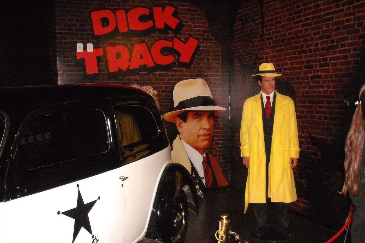 Escultura do Dick Tracy no Museu de Cera de Gramado, RS