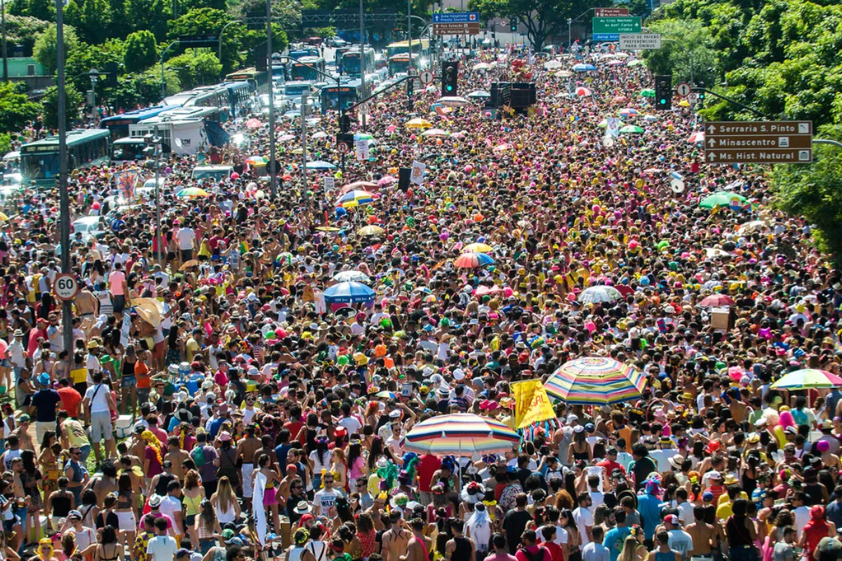 Bloco de Carnaval nas ruas de BH