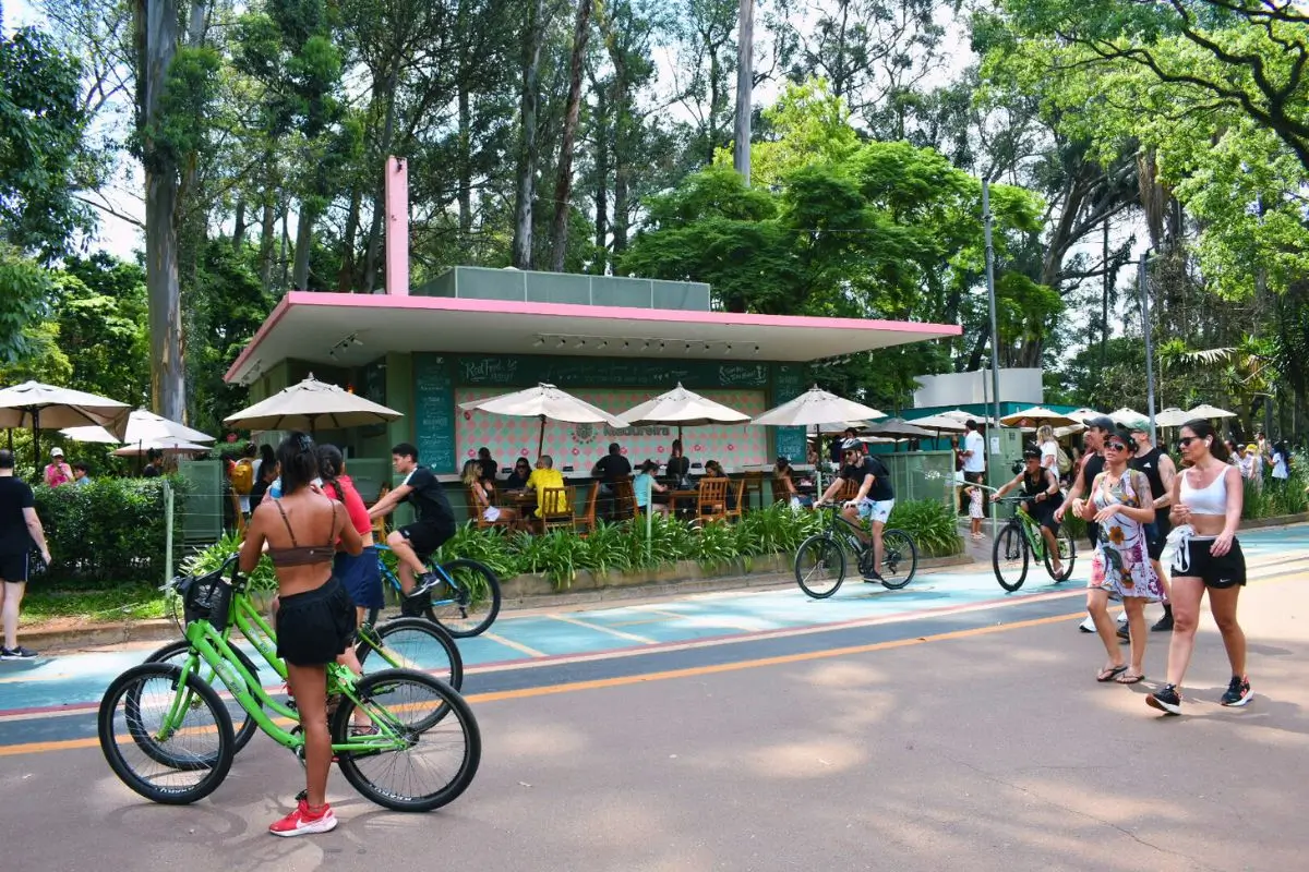 Parque Ibirapuera sp restaurante e bikes