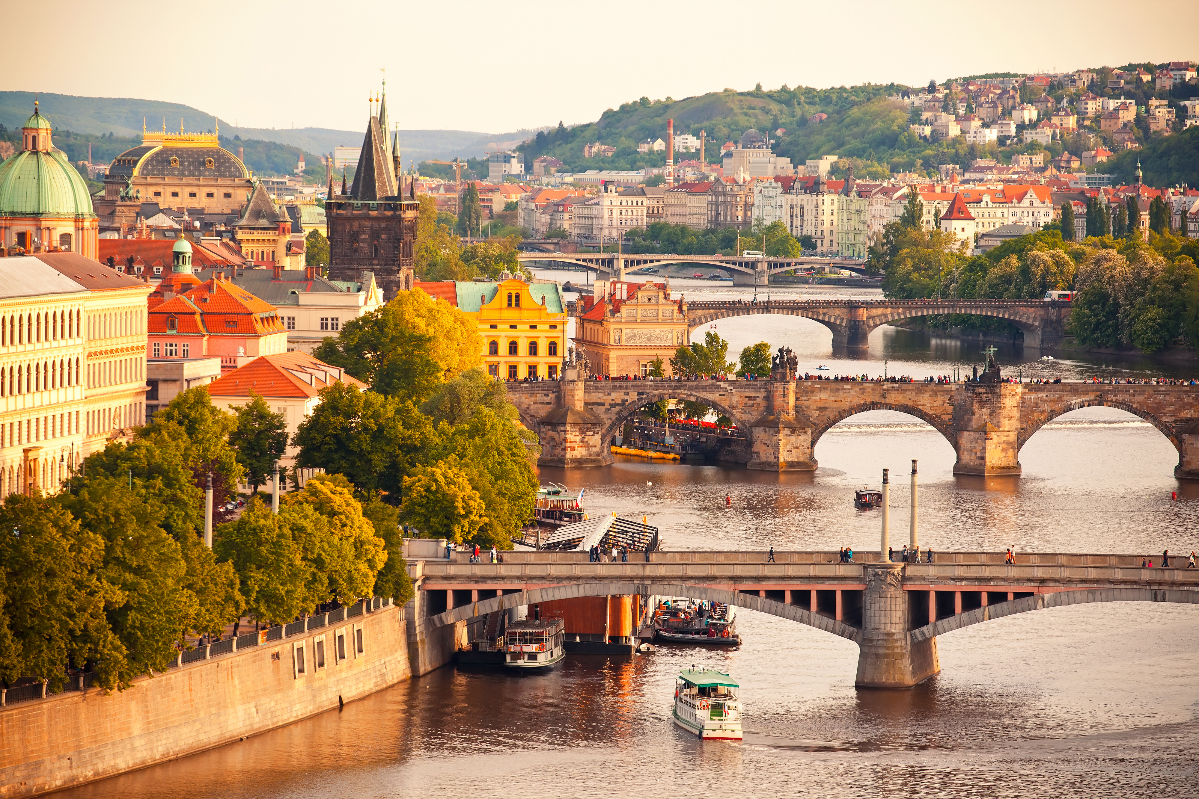 Prag Fluss und Brücken