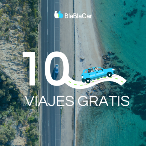 10 viajes gratis en BlaBlaCar