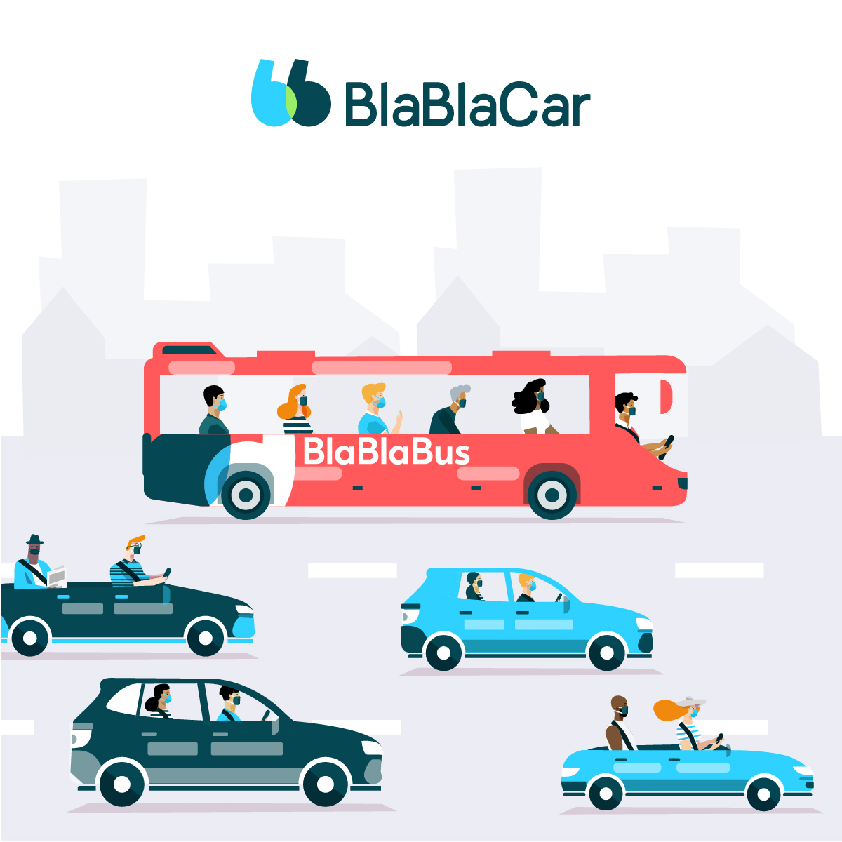 BlaBlaCar relancera BlaBlaBus au printemps 2021 et se concentre sur la demande de covoiturage