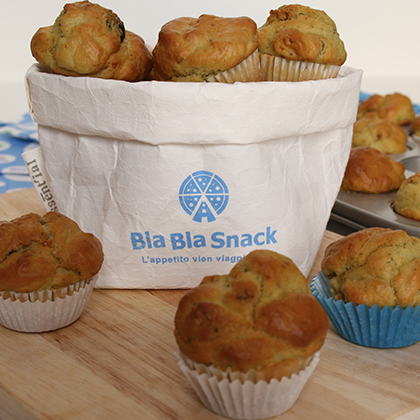 BlaBlaSnack: la ricetta per i muffin al pesto